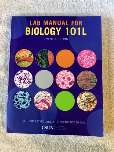 Lab manual biology - biology, 101l
