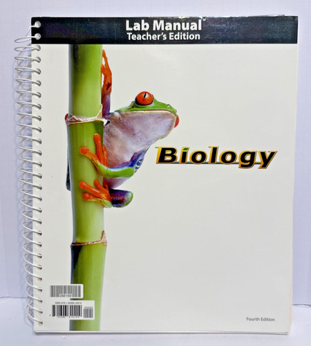 Biology lab manual - lab, teacher's